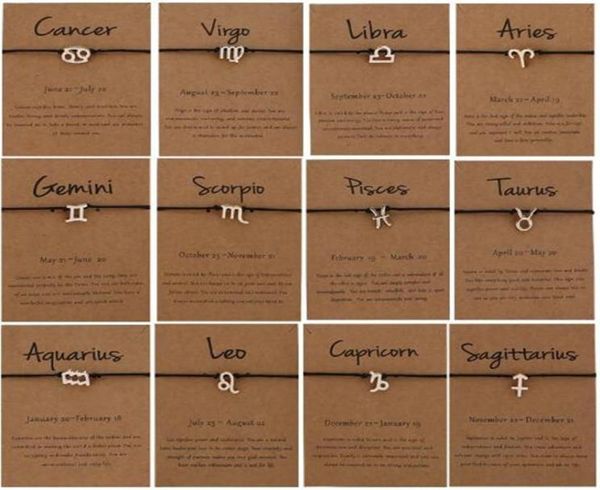 12 constellations bracelet zodiac bracelets raceletsconstellation card adjustable black rope horoscope bracelet epacket5065992, Golden;silver
12 constellations bracelet zodiac bracelets raceletsconstellation card adjustable black rope horoscope bracelet epacket5065992, Golden;silver