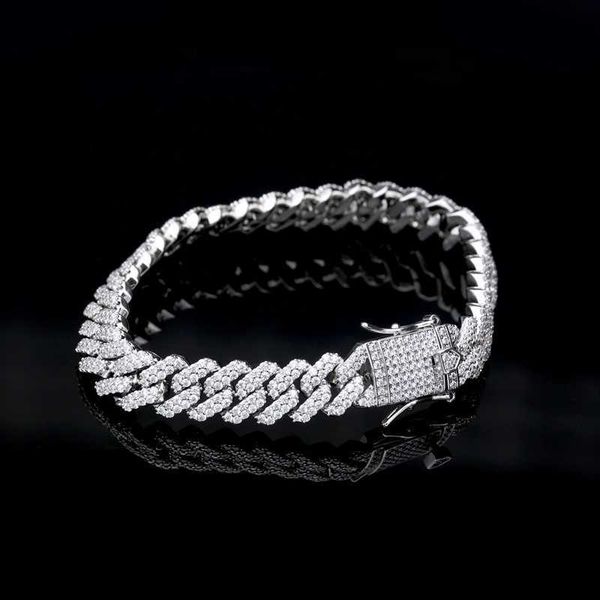 12mm sterling silver cuban chain bracelet with moissanite diamond hip hop style iced out 925 silver miami cuban link chain
12mm sterling silver cuban chain bracelet with moissanite diamond hip hop style iced out 925 silver miami cuban link chain