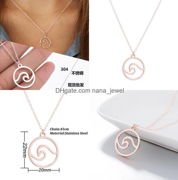 pendant necklaces stainless steel chains nanajewel wavy necklace sea wave waves female jewelry jllsms2274869, Silver
pendant necklaces stainless steel chains nanajewel wavy necklace sea wave waves female jewelry jllsms2274869, Silver