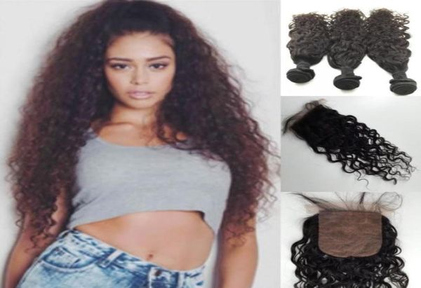6a malaysian brazilian virgin hair water wave 1pcs silk base closure with 3pcs hair bundles unprocessed wet and wavy human hair ex1812960, Black
6a malaysian brazilian virgin hair water wave 1pcs silk base closure with 3pcs hair bundles unprocessed wet and wavy human hair ex1812960, Black