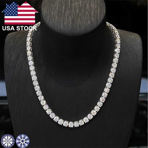 fast shipping fine jewelry luxury 925 sterling silver vvs moissanite diamond classic tennis chain necklace for men women
fast shipping fine jewelry luxury 925 sterling silver vvs moissanite diamond classic tennis chain necklace for men women