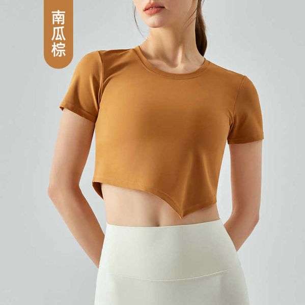designer lululemens women t shirt same irregular hem yoga short sleeve women's skincare nude fitness running sports quick dry t-shirt, White
designer lululemens women t shirt same irregular hem yoga short sleeve women's skincare nude fitness running sports quick dry t-shirt, White