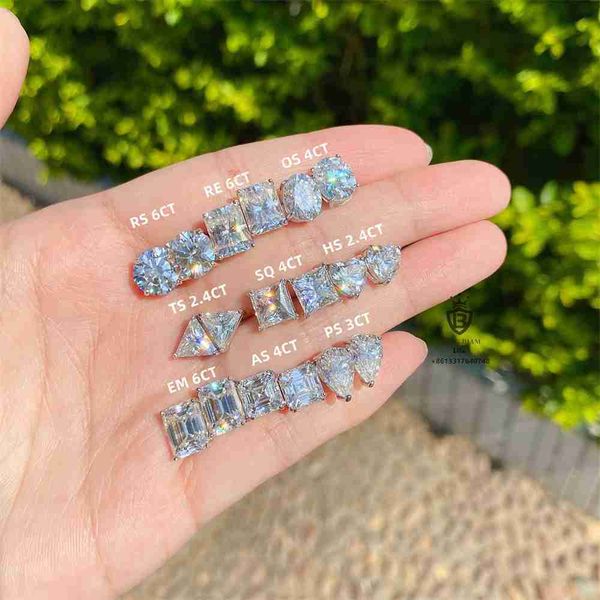 fashion jewelry pass diamond tester radiant cut emerald cut 925 sterling silver moissanite stud earring, Golden
fashion jewelry pass diamond tester radiant cut emerald cut 925 sterling silver moissanite stud earring, Golden
