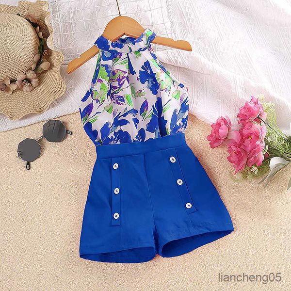 clothing sets kid casual summer clothing sets outfits for girls 2023 new toddler floral print sleeveless short pant fashion children 2-8y r, White
clothing sets kid casual summer clothing sets outfits for girls 2023 new toddler floral print sleeveless short pant fashion children 2-8y r, White
