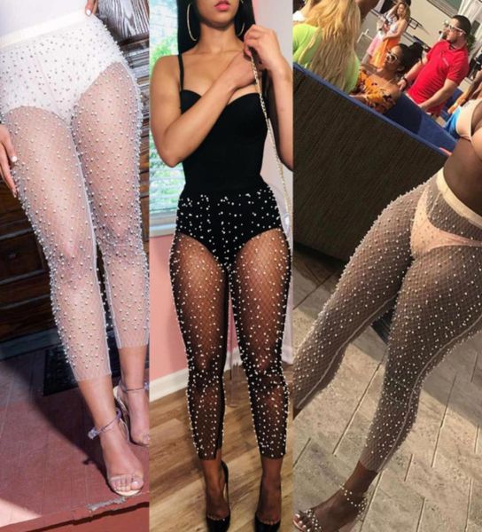 women mesh beaded pearl sheer transparent leggings see through skinny pencil pants club wear capris trouser pantalon5070571, Black;white
women mesh beaded pearl sheer transparent leggings see through skinny pencil pants club wear capris trouser pantalon5070571, Black;white