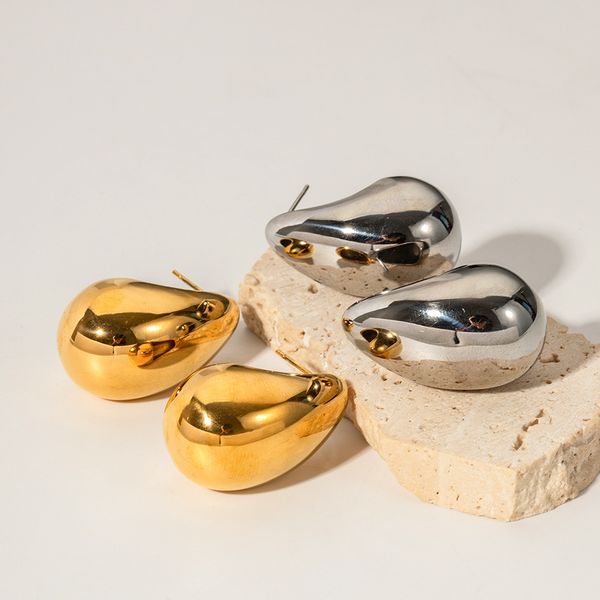 designer 18k gold water drop titanium steel earrings versatile geometric earring, Golden
designer 18k gold water drop titanium steel earrings versatile geometric earring, Golden