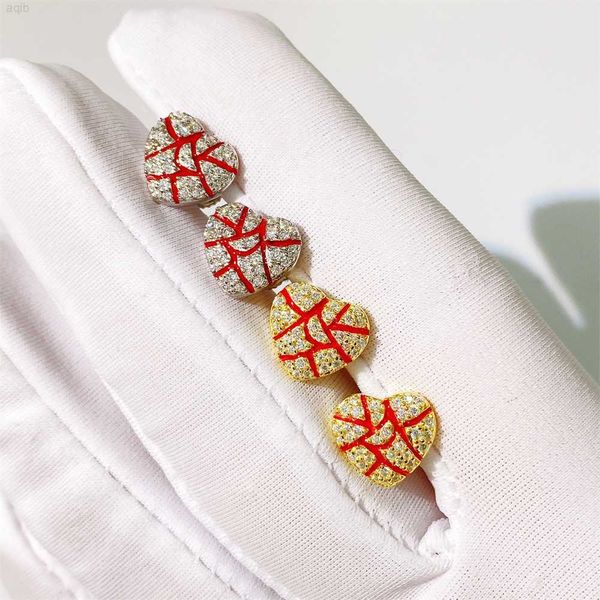 luxury jewelry 925 sterling silver vermeil moissanite earring iced out vvs alluvial gold enamel bleeding heart stud earrings, Golden
luxury jewelry 925 sterling silver vermeil moissanite earring iced out vvs alluvial gold enamel bleeding heart stud earrings, Golden