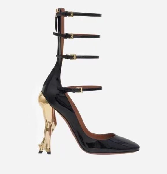 2023 arrival luxurys designers women high heel sandals fashion women sandals metal heels, Black
2023 arrival luxurys designers women high heel sandals fashion women sandals metal heels, Black