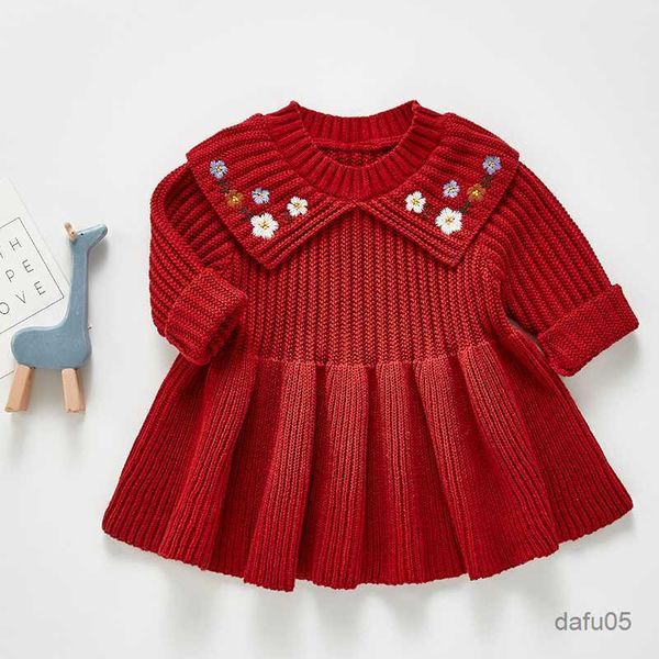 girl's dresses new girl baby sweater knitted dress children warm sweater dress girls infant casual pure color pleated princess dress r2, Red;yellow
girl's dresses new girl baby sweater knitted dress children warm sweater dress girls infant casual pure color pleated princess dress r2, Red;yellow