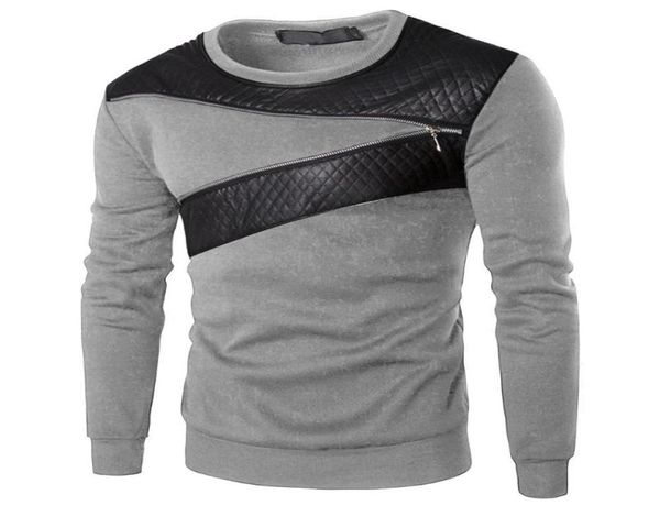 men039s hoodies sweatshirts mens long sleeve crew neck sweatshirt leather patchwork casual slim fit muscle pullover 6355586, Black
men039s hoodies sweatshirts mens long sleeve crew neck sweatshirt leather patchwork casual slim fit muscle pullover 6355586, Black