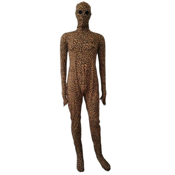 halloween cosplay leopard color spandex jumpsuit full bodysuit with breast zipper removable mask open mesh eyes hole feet hands, Black
halloween cosplay leopard color spandex jumpsuit full bodysuit with breast zipper removable mask open mesh eyes hole feet hands, Black