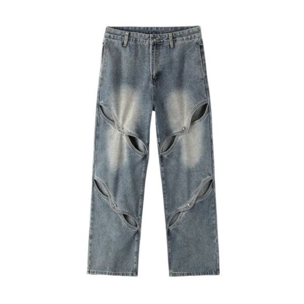 men's jeans women's tattered patches are fashion brand pants women's fashion loose pants h3s70202, Black;brown
men's jeans women's tattered patches are fashion brand pants women's fashion loose pants h3s70202, Black;brown