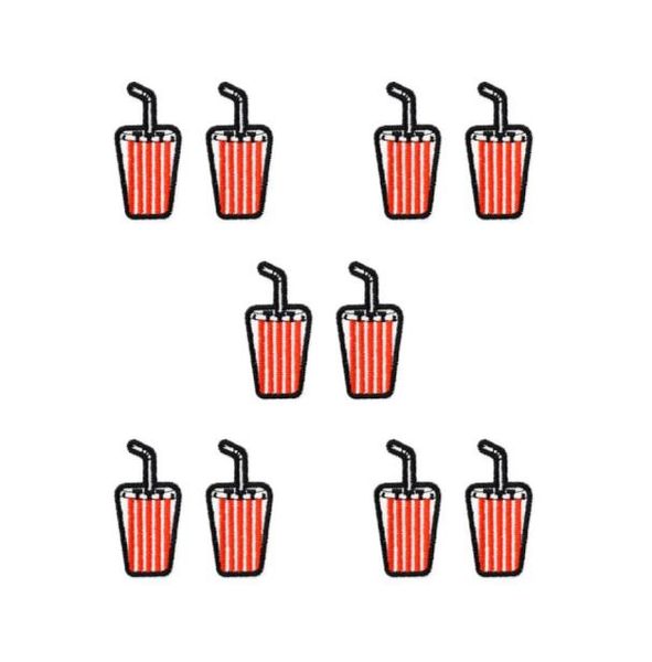 10pcs summer drinks embroidery patches for clothing bags diy iron on transfer applique patch for garment jeans sew on embroidery b7708287, Black
10pcs summer drinks embroidery patches for clothing bags diy iron on transfer applique patch for garment jeans sew on embroidery b7708287, Black