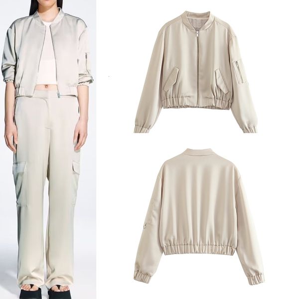 women's jackets clothing 2023 casual temperament fashion elegant ruili sweet silk satin texture bomber jacket 230804, Black;brown
women's jackets clothing 2023 casual temperament fashion elegant ruili sweet silk satin texture bomber jacket 230804, Black;brown