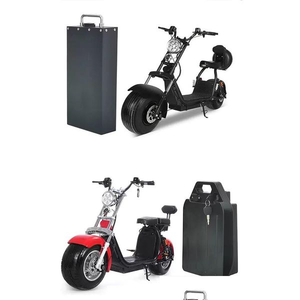 Image of Batteries Lithuim Battery For Electric Motor Bike 48V 12Ah 60V 15Ah 20Ah Three-Wheeled Scooter Citycoco Ws-Pro Trike Drop Delivery E Dhejr