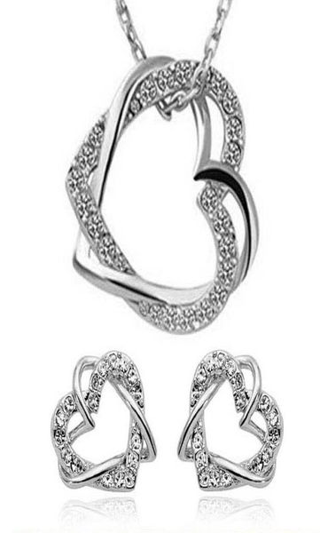 fashion loverly cute double heart necklace and earrings jewelry sets austrian crystal 18k silver plated jewelry for women dress9560264, Black
fashion loverly cute double heart necklace and earrings jewelry sets austrian crystal 18k silver plated jewelry for women dress9560264, Black