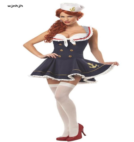 whwh women halloween nautical navy sailor pin up stripe cosplay costume mini dress fancy dress with hat size m xl9921374, Black
whwh women halloween nautical navy sailor pin up stripe cosplay costume mini dress fancy dress with hat size m xl9921374, Black