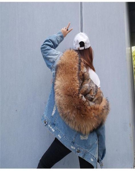 ins fasion holes jeans jacket for ladies real rabbit furs liner detachable and large raccoon fur collar15462324867383, Black
ins fasion holes jeans jacket for ladies real rabbit furs liner detachable and large raccoon fur collar15462324867383, Black