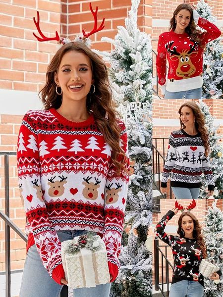 designer sweater couple sweater christmas sweater autumn/winter o-neck long sleeve laydown loose ms rendered unlined women more stylish and, White
designer sweater couple sweater christmas sweater autumn/winter o-neck long sleeve laydown loose ms rendered unlined women more stylish and, White