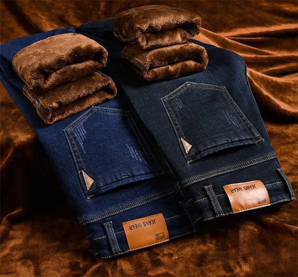 winter men039s warm slim fit jeans business fashion thicken denim trousers fleece stretch brand pants black blue 2201186321806
winter men039s warm slim fit jeans business fashion thicken denim trousers fleece stretch brand pants black blue 2201186321806