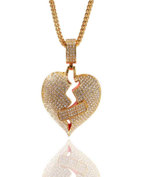 pendant necklaces for women hip hop new full diamond band aid broken heart alloy ok tension love 2204204323002, Silver
pendant necklaces for women hip hop new full diamond band aid broken heart alloy ok tension love 2204204323002, Silver