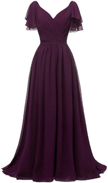 chiffon ruffle sleeve bridesmaid dress for women v neck long wedding guest gown evening dress prom gown elegant special occasion d6425443, White;pink
chiffon ruffle sleeve bridesmaid dress for women v neck long wedding guest gown evening dress prom gown elegant special occasion d6425443, White;pink