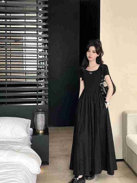 basic & casual dresses designer p family 23 summer new fashion classic triangle fold show slim height french square neck short sleeve dress, Black;gray
basic & casual dresses designer p family 23 summer new fashion classic triangle fold show slim height french square neck short sleeve dress, Black;gray