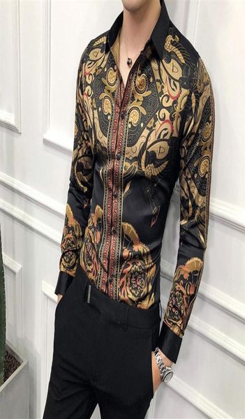 fashionable long sleeve shirt male korean version slim personality flower shirt court retro gorgeous high definition printing brea9538059, White;black
fashionable long sleeve shirt male korean version slim personality flower shirt court retro gorgeous high definition printing brea9538059, White;black