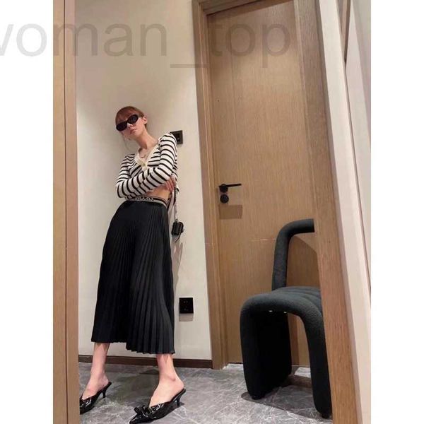 skirts designer p family 23 spring/summer new temperament casual letter ribbon high waist slim pleated skirt mid length half negi, Black
skirts designer p family 23 spring/summer new temperament casual letter ribbon high waist slim pleated skirt mid length half negi, Black