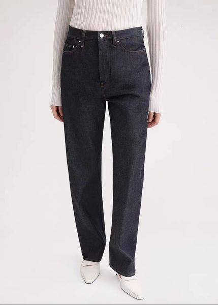 men s jeans t0teme spring fall 2023 women denim pants trousers cotton blue color straight ankle length pocket mid waist high street 230804
men s jeans t0teme spring fall 2023 women denim pants trousers cotton blue color straight ankle length pocket mid waist high street 230804