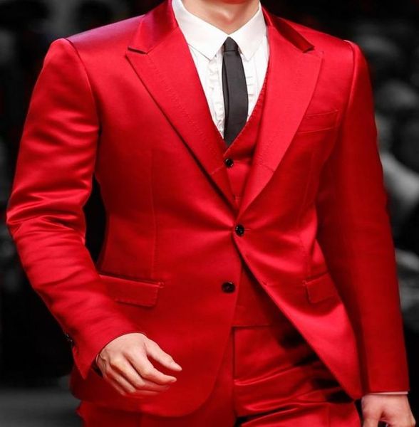 popular two buttons groomsmen peak lapel groom tuxedos men suits weddingprom man blazer jacketpantsvesttie 2788431732, Black;gray