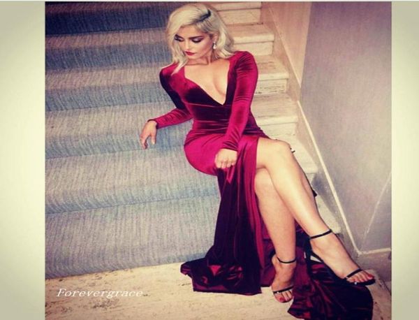 deep v neck burgundy long sleeve prom dress mermaid high slit floor length formal evening party gown custom made plus size7017028, Black
deep v neck burgundy long sleeve prom dress mermaid high slit floor length formal evening party gown custom made plus size7017028, Black