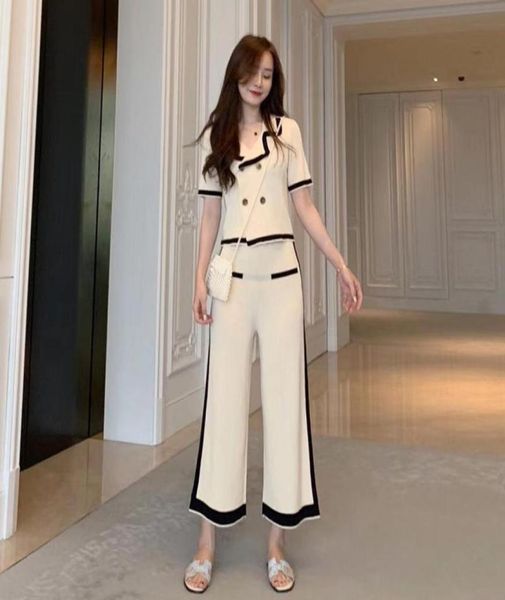 two piece dress women summer knitted notched collar short sleeve doublebreasted cardigan coat wide leg pants 2 pieces clot9892432, White
two piece dress women summer knitted notched collar short sleeve doublebreasted cardigan coat wide leg pants 2 pieces clot9892432, White