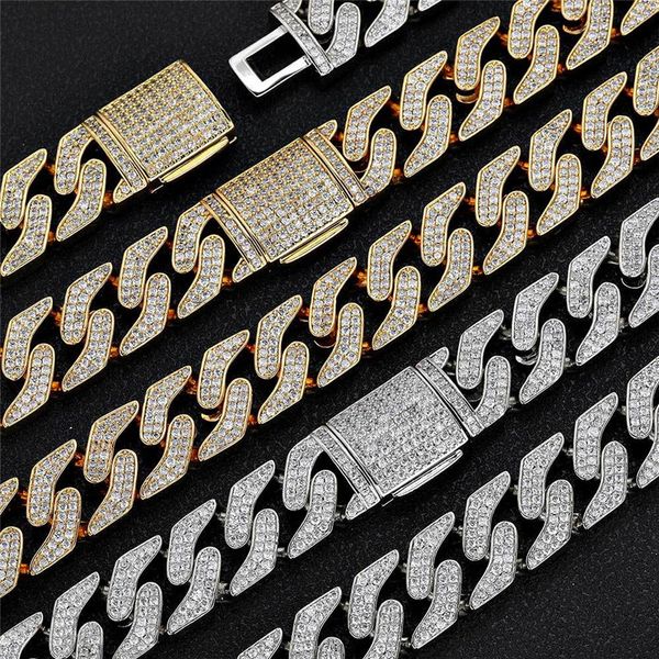 16mm flip buckle iced out zircon cuban chain hip hop bling necklace men necklace, Silver
16mm flip buckle iced out zircon cuban chain hip hop bling necklace men necklace, Silver