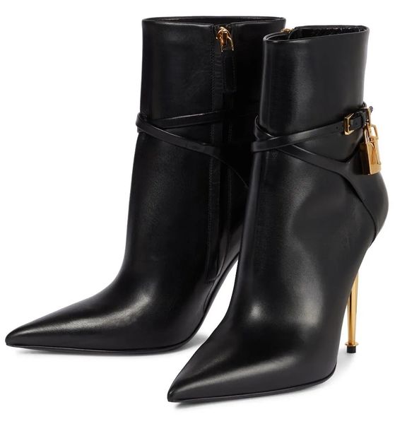 winter fashion padlock leather ankle boots women luxury designer lock-and-key booty high heels famous brands lady booties party dress eu35-4, Black
winter fashion padlock leather ankle boots women luxury designer lock-and-key booty high heels famous brands lady booties party dress eu35-4, Black