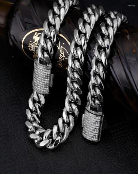 chains hip hop jewelry 18mm iced cuban link chain 18 k miami curb for men never fading solid necklace8918614, Silver
chains hip hop jewelry 18mm iced cuban link chain 18 k miami curb for men never fading solid necklace8918614, Silver