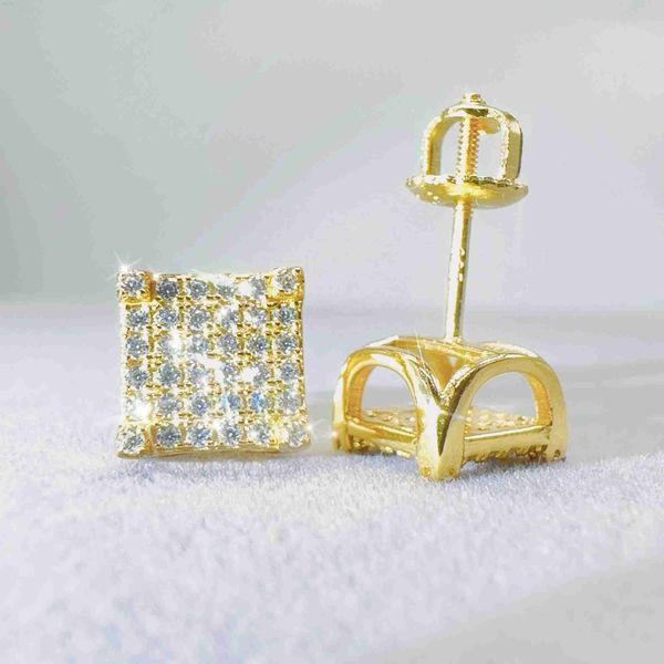 moissanite earrings men jewelry hip hop real gold plated vvs diamond earrings 8mm square earrings, Golden
moissanite earrings men jewelry hip hop real gold plated vvs diamond earrings 8mm square earrings, Golden