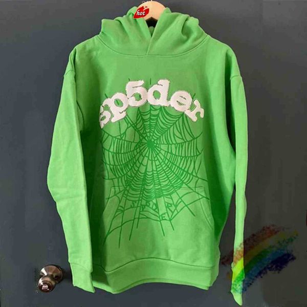 green foam printing sp5der young thug 555555 angel hoodies men women 1 1 high-quality spider web pullover sweatshirts y1201vloo, Black
green foam printing sp5der young thug 555555 angel hoodies men women 1 1 high-quality spider web pullover sweatshirts y1201vloo, Black