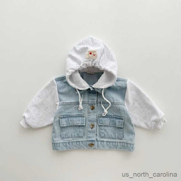 jackets children's coat spring new girls' hooded splicing fake two-piece coat boys' baby jeans casual coat children's co, Blue;gray
jackets children's coat spring new girls' hooded splicing fake two-piece coat boys' baby jeans casual coat children's co, Blue;gray