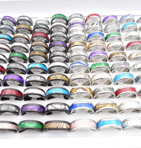 whole 50pcslot stainless steel band rings for men women 8mm shell mix patterns silver black plated fashion jewelry party gift8334130
whole 50pcslot stainless steel band rings for men women 8mm shell mix patterns silver black plated fashion jewelry party gift8334130