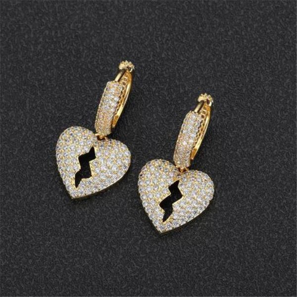 men women earring hip hop earrings gold silver inlaid with zircon stud earring dangle heart earrings fashion jewelry, Golden
men women earring hip hop earrings gold silver inlaid with zircon stud earring dangle heart earrings fashion jewelry, Golden