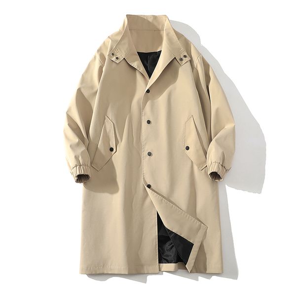 men's trench coats korean fashion long coat for men streetwear casual jacket windbreaker overcoat solid male jackets autumn clothes 230, Tan;black
men's trench coats korean fashion long coat for men streetwear casual jacket windbreaker overcoat solid male jackets autumn clothes 230, Tan;black