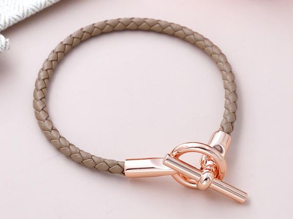 realfine888 3a hm bracelets in 07 dark grey genuine leather strap bracelet with rose gold iconic jewelry luxury designer for woman with box, Black
realfine888 3a hm bracelets in 07 dark grey genuine leather strap bracelet with rose gold iconic jewelry luxury designer for woman with box, Black