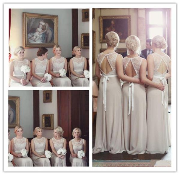 jewel neck lace backless bridesmaid dresses with ribbon long floor chiffon vestidos de festa sleeveless wedding guest dress5347218, White;pink
jewel neck lace backless bridesmaid dresses with ribbon long floor chiffon vestidos de festa sleeveless wedding guest dress5347218, White;pink