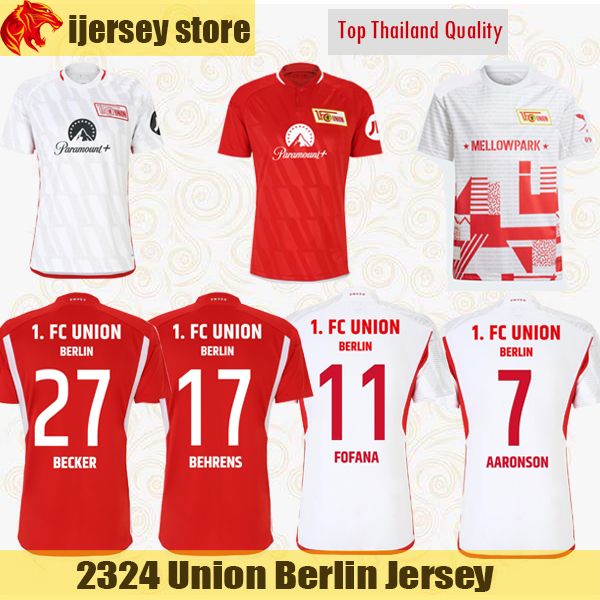 23 24 union berlin soccer jerseys becker 2023 2024 home away fofana doekhi behrens haberer aaronson football shirt khedira juranovic special, Black;yellow
23 24 union berlin soccer jerseys becker 2023 2024 home away fofana doekhi behrens haberer aaronson football shirt khedira juranovic special, Black;yellow