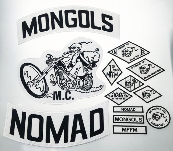 mongols nomad mc biker vest embroidery patches 1 mffm in memory iron on full back of jacket motorcyle patch2020640, Black
mongols nomad mc biker vest embroidery patches 1 mffm in memory iron on full back of jacket motorcyle patch2020640, Black