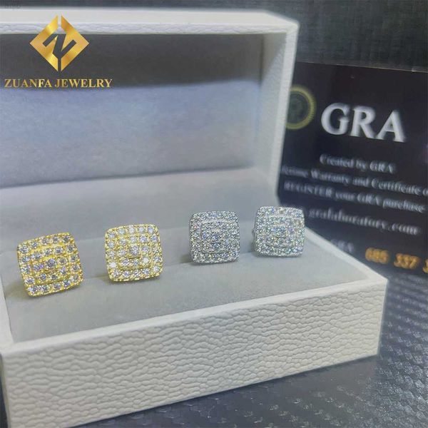 ready to ship zuanfa hip hop jewelry vvs gra certificate moissanite diamond sterling silver screw back stud hip hop earrings, Golden
ready to ship zuanfa hip hop jewelry vvs gra certificate moissanite diamond sterling silver screw back stud hip hop earrings, Golden