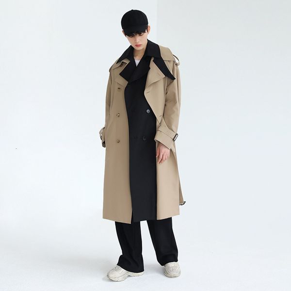 men's trench coats autumn patchwork cotton coat men wash windbreaker overcoat slim long turn down collar casual jacket z147 230804, Tan;black
men's trench coats autumn patchwork cotton coat men wash windbreaker overcoat slim long turn down collar casual jacket z147 230804, Tan;black