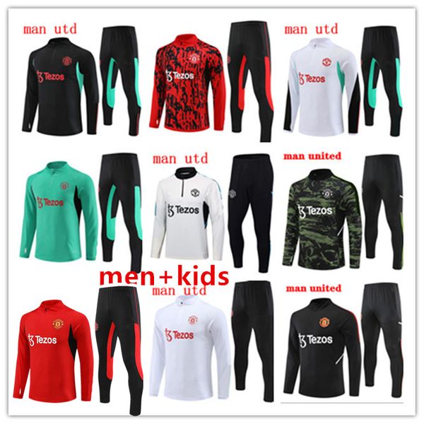 23 24 manchesters tracksuit uniteds training suit sancho jerseys soccer kit 2023 2024 mans utds chandal training fernandes rashford, Black
23 24 manchesters tracksuit uniteds training suit sancho jerseys soccer kit 2023 2024 mans utds chandal training fernandes rashford, Black