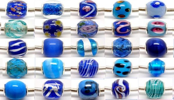 100pcslot blue sivler core murano glass beads for jewelry making loose lampwork charms diy beads for european bracelet whole 5975492, Black 
100pcslot blue sivler core murano glass beads for jewelry making loose lampwork charms diy beads for european bracelet whole 5975492, Black